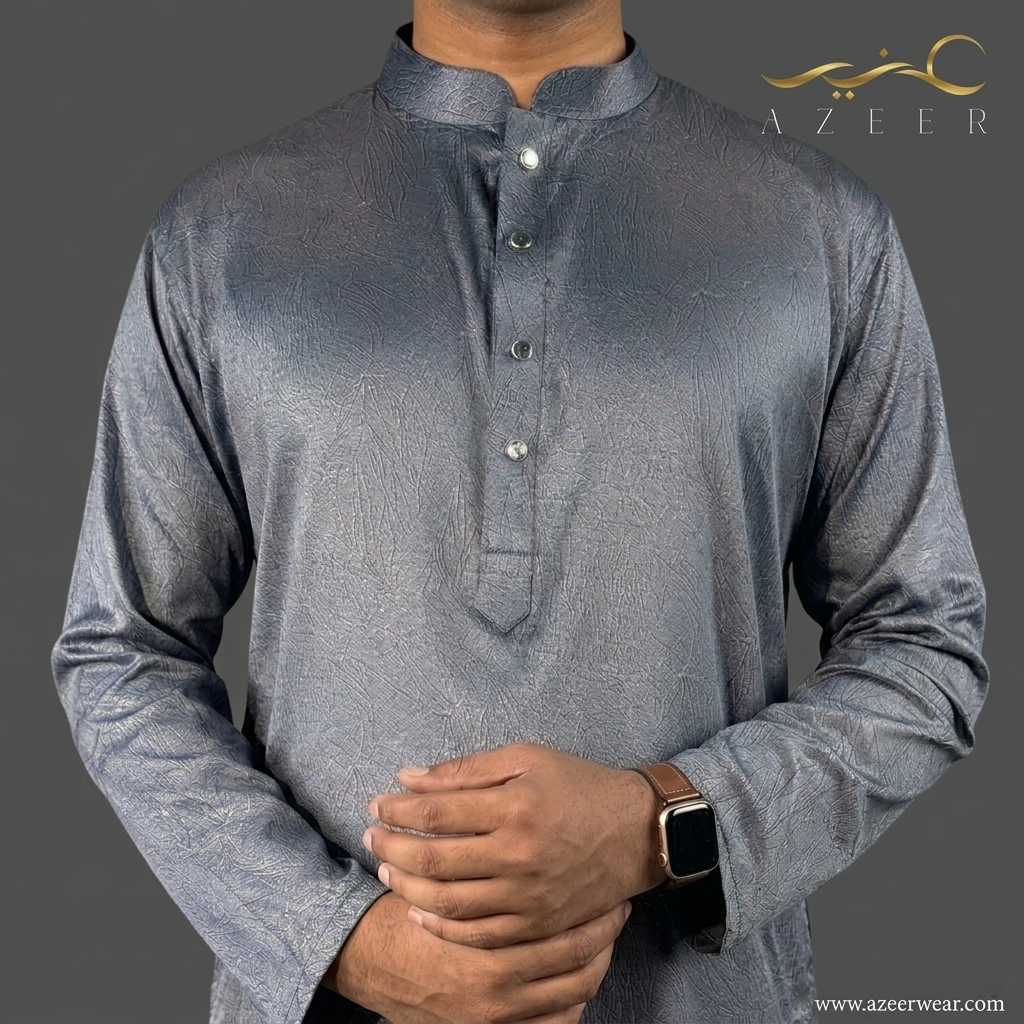 Azeer Noor Still Blue Panjabi