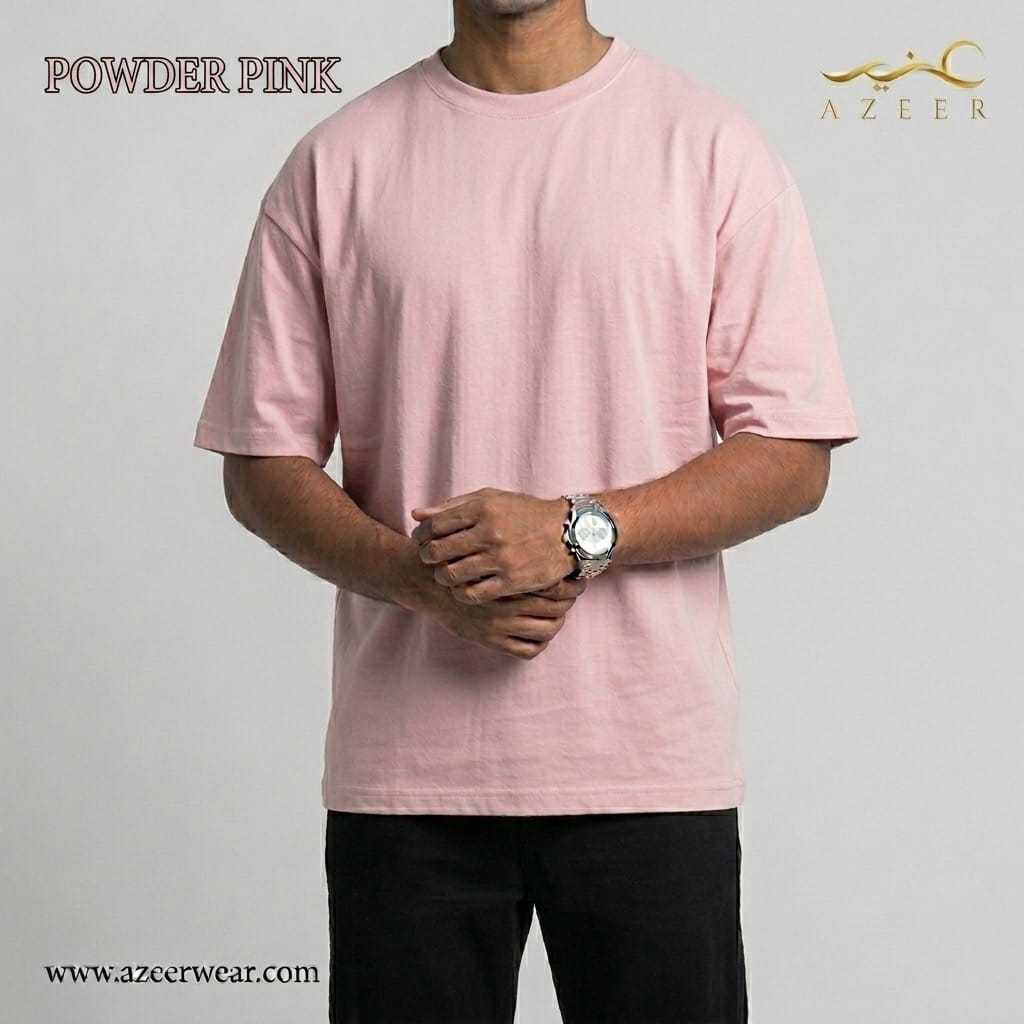 Powder Pink Premium Drop Shoulder