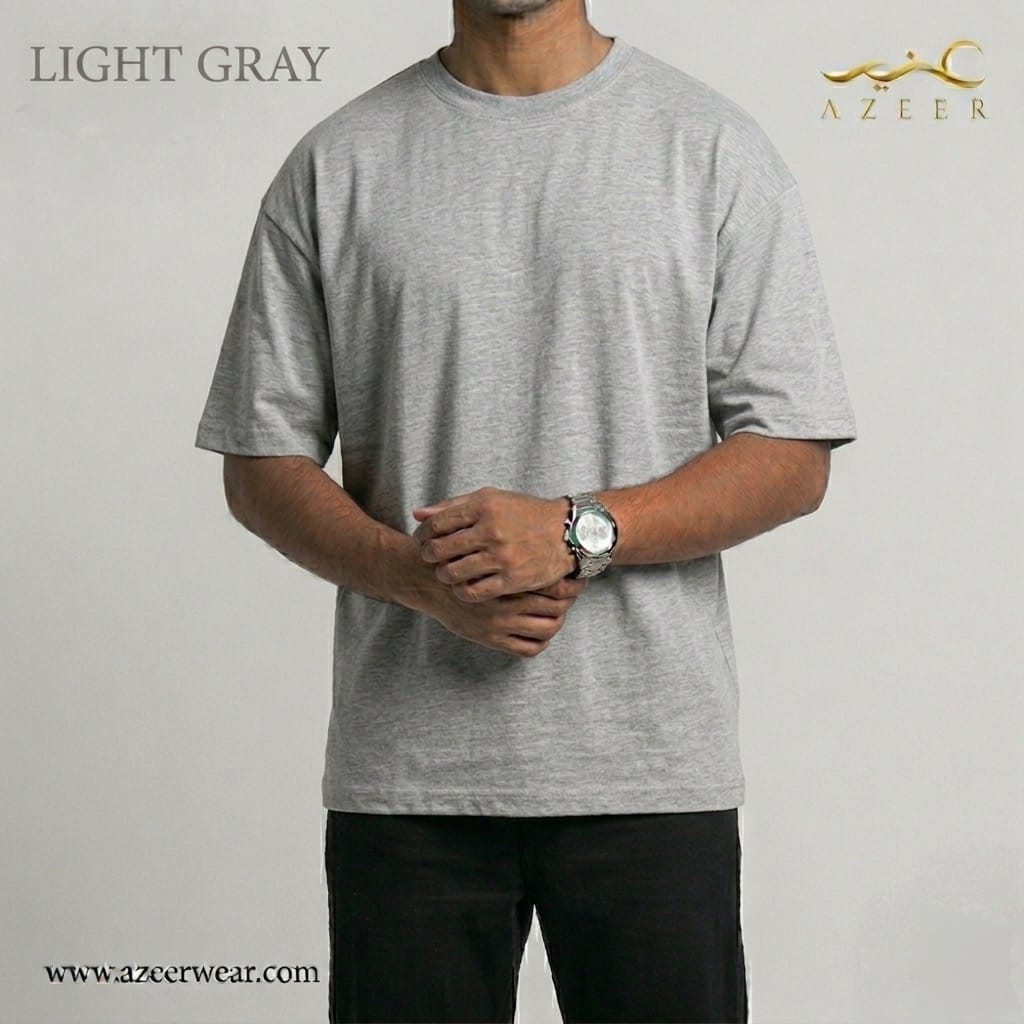 Light Gray Premium Drop Shoulder